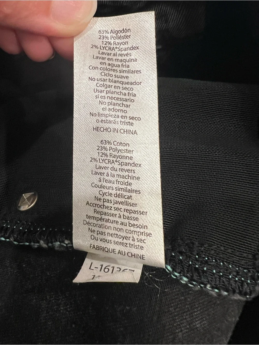LuLaRoe Black Acid-Wash Women’s Skinny Jeans - Picture 8 of 8